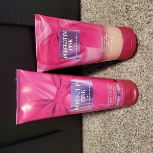 Bath And Body Works Perfection In Pink Body Cream And Body Scrub Set